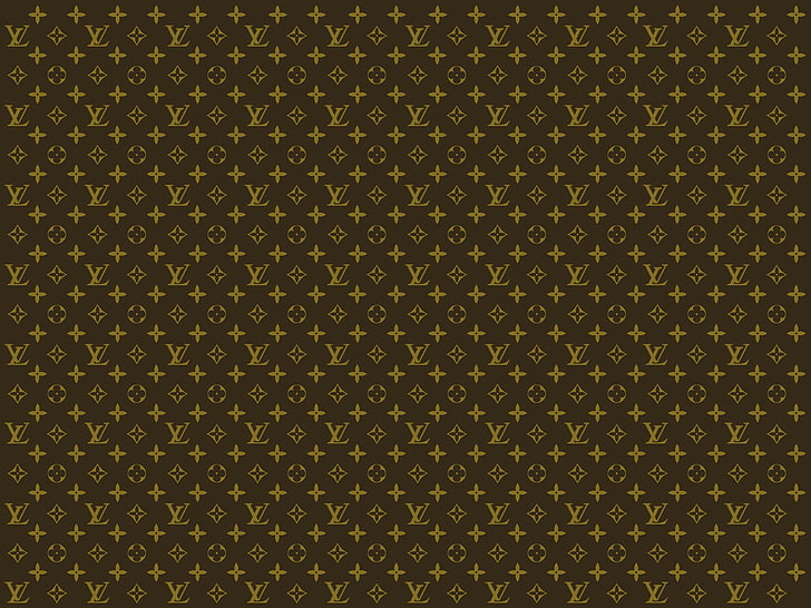 brown Louis Vuitton background, firm, Louis Vuitton, HD wallpaper