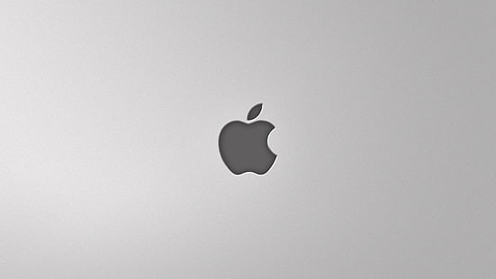 Apple-logotyp, Apple Inc., logotyp, minimalism, enkel bakgrund, HD tapet HD wallpaper