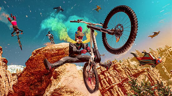 Riders Republic, gry wideo, sport, rower, Tapety HD HD wallpaper
