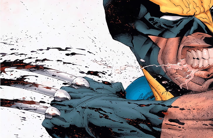 Marvel Wolverine fondo de pantalla, X-Men, Wolverine, cómics, Fondo de pantalla HD