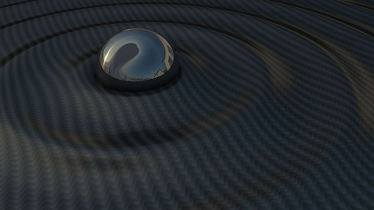 water droplet, abstract, carbon fiber, HD wallpaper
