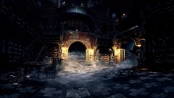 budynek z brązowego betonu, Dark Souls, Dark Souls III, gry wideo, Tapety HD