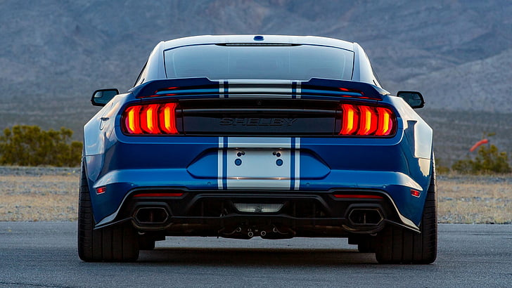 Ford, Shelby Super Snake, Blue Car, Car, Muscle Car, Shelby Super Snake Widebody, HD wallpaper