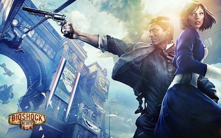 BioShock Infinite 2013 Игра, игра, безкрайно, bioshock, 2013, HD тапет