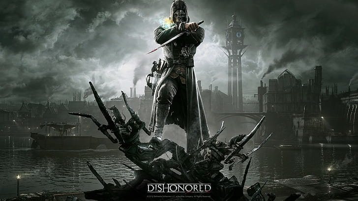 Dishonored game wallpaper, Dishonored, Corvo Attano, video games, HD wallpaper