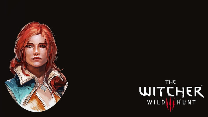 Fond d'écran The Witcher Wild Hunt, The Witcher 3: Wild Hunt, Triss Merigold, illustrations, jeux vidéo, Fond d'écran HD