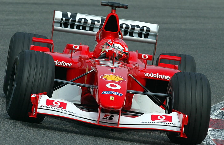 красный и черный мастер пилы, Михаэль Шумахер, Ferrari, гонки, Формула 1, HD обои