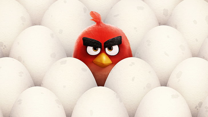 Czerwone, Angry Birds, Tapety HD