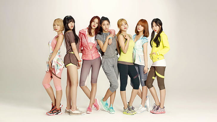 groupe de filles, K-pop, AOA, Fond d'écran HD
