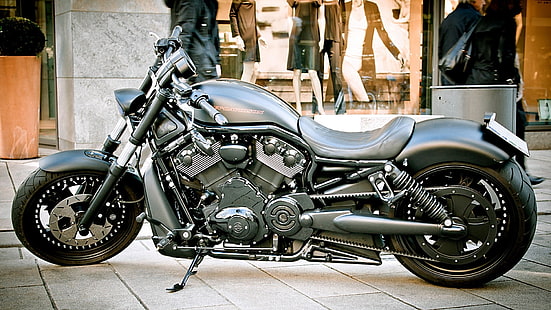 motorräder custom bike harley davidson nachtfahrrad spezial Motorräder Harley Davidson HD Art, Motorräder, custom bike, HD-Hintergrundbild HD wallpaper