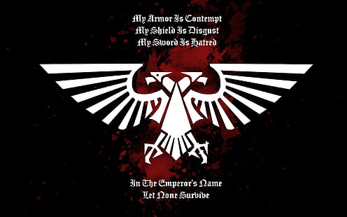 Das Emperor's Name-Logo, WH40K, Warhammer 40.000, HD-Hintergrundbild HD wallpaper