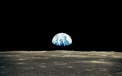 luar angkasa bulan bumi bumi terbit 1680x1050 Luar Angkasa HD Seni, Bulan, luar angkasa, Wallpaper HD HD wallpaper