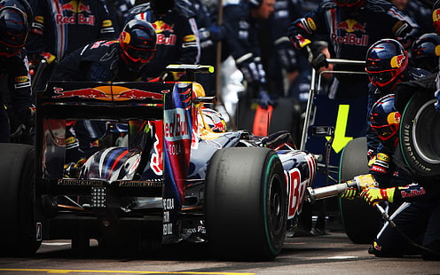 F1 Formula One Pit Pit Stop HD, cars, f1, one, stop, formula, pit, HD wallpaper HD wallpaper