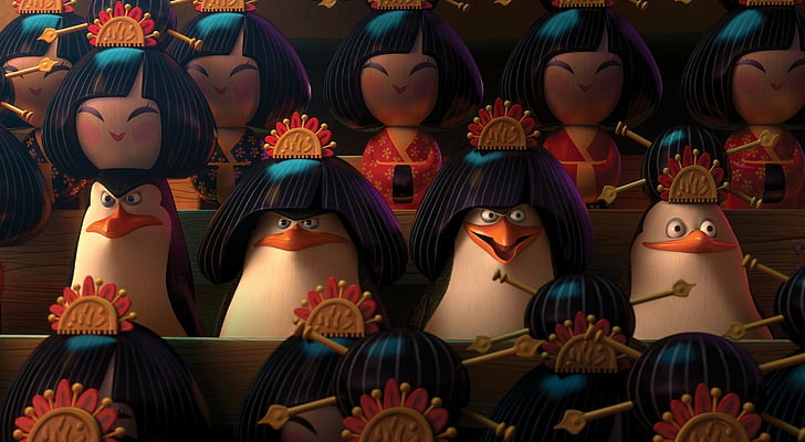 Película, Pingüinos de Madagascar, Fondo de pantalla HD