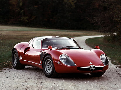 1967, alfa, classic, race, racing, romeo, stradale, supercar, tipo, tipo 33, HD wallpaper HD wallpaper