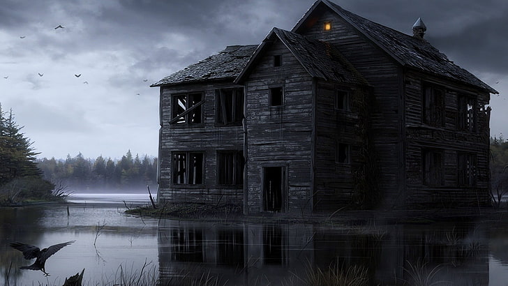 haunted house 1920x1080  Architecture Houses HD Art , haunted house, HD wallpaper