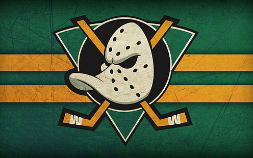 Hóquei, Anaheim Ducks, Emblema, Logotipo, NHL, HD papel de parede HD wallpaper