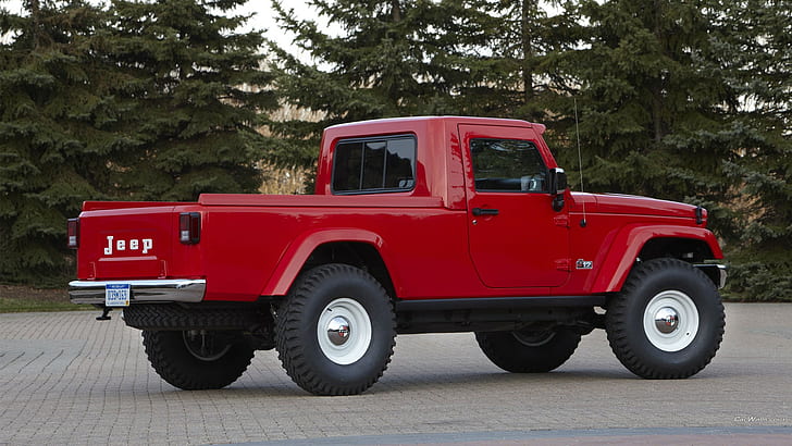 Jeep J-12, concept cars, red cars, HD wallpaper