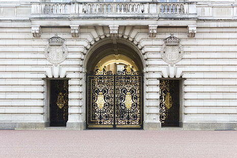 buckingham palace, gates, london, HD wallpaper HD wallpaper
