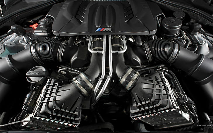 BMW M6 Engine HD, автомобили, bmw, двигател, m6, HD тапет