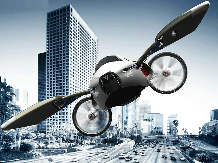 YEE Concept Flying Car, концепт, полет, HD обои