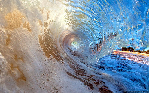 pintura de olas, olas, naturaleza, paisaje, mar, agua, playa, Fondo de pantalla HD HD wallpaper