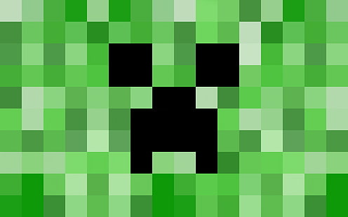 Minecraft Creeper, mine, vert, noir, blanc, jeux vidéo, minecraft creeper, mine, vert, noir, blanc, jeux vidéo, Fond d'écran HD HD wallpaper