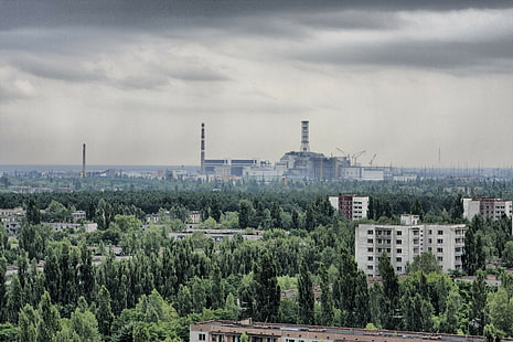 Chernobyl, ruína, paisagem, Pripyat, HD papel de parede HD wallpaper