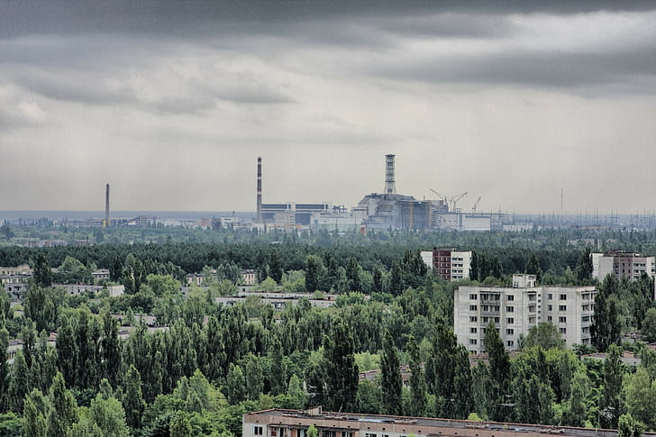 ruina, paisaje, Pripyat, Chernobyl, Fondo de pantalla HD