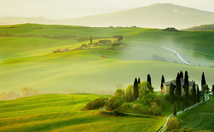 Scenery, 4K, Landscape, Tuscany, Italy, HD wallpaper | Wallpaperbetter