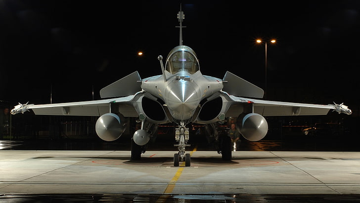 gray fighter plane, military, rafale, Dassault Rafale, HD wallpaper
