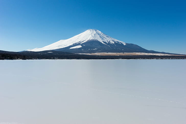 ภูเขาที่เต็มไปด้วยหิมะน้ำแข็งหิมะภูเขาทะเลสาบทะเลสาบยามานากะทะเลสาบภูเขาไฟฟูจิภูมิทัศน์มรดกโลก風景日本 Sony α99 SLT-A99V A-mount SAL2470Z Vario-Sonnar T * 24 70mm, F2.8, ZA, Carl Zeiss, ภูเขา, ธรรมชาติ, ภูเขาไฟฟูจิ, ฤดูหนาว, ญี่ปุ่น, ภูเขาไฟ, ยอดเขา, กิจกรรมกลางแจ้ง, เข้ามาเยี่ยม, วอลล์เปเปอร์ HD
