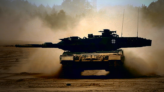 leopard, leopard 2, militär, tank, stridsvagnar, vapen, HD tapet HD wallpaper