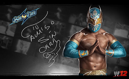 WWE 12 Sin Cara, Wrestle Mania Rey Misterio illustration, Sport, Wrestling, sin cara, wwe 12, HD tapet HD wallpaper