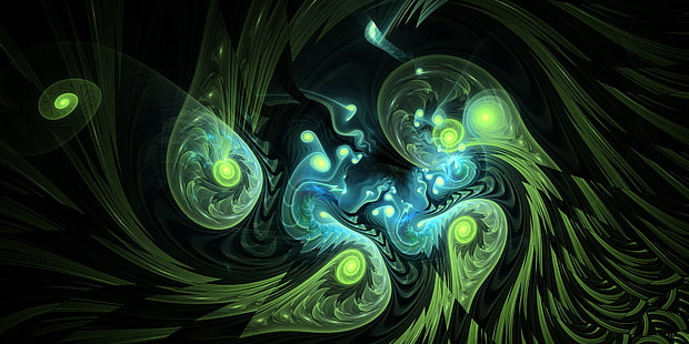 fractal, Apophysis, digital art, 3D, waves, abstract, HD wallpaper HD wallpaper