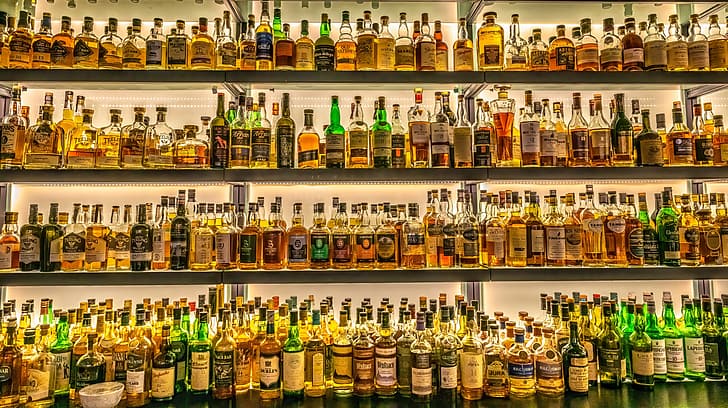 bottiglia, Irlanda, whisky, bottiglie, Dublino, pub, Jeffrey C. Sink, Sfondo HD