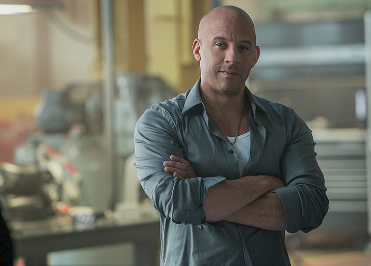 actor, VIN Diesel, Fast and furious 7, Furious 7, HD wallpaper