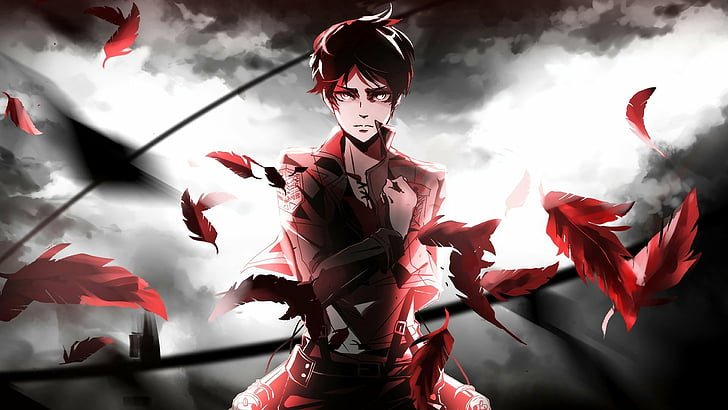 Anime, Attack On Titan, Eren Yeager, Tapety HD