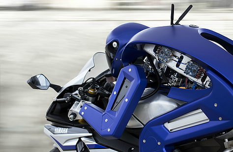 Yamaha, motocicleta, máquina, robô, tecnologia, veículo, HD papel de parede HD wallpaper
