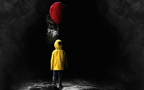 it, 2017 movies, 4k, movies, hd, pennywise, HD wallpaper HD wallpaper