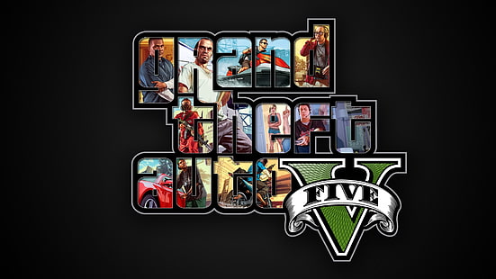Fond d'écran Grand Theft Auto V, Grand Theft Auto V, Franklin Clinton, Trevor Philips, Michael De Santa, Fond d'écran HD HD wallpaper
