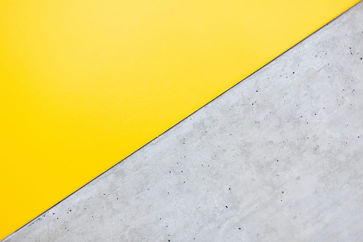 surface, yellow, grey, background, HD wallpaper