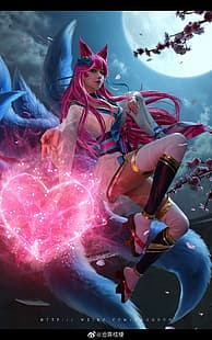 Cosplay, Asiatin, Frauen, Ahri (League of Legends), HD-Hintergrundbild HD wallpaper