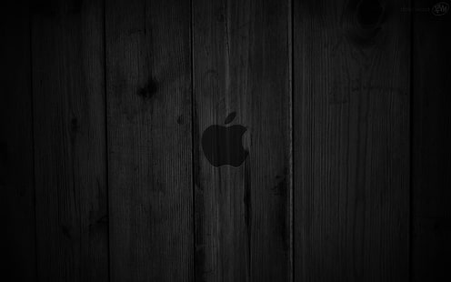 木材、暗い、線、背景、アップル、Mac、 HDデスクトップの壁紙 HD wallpaper