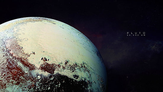 Плутон, космос, планета, HD тапет HD wallpaper