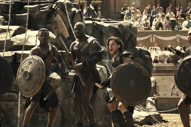 bataille, arène, gladiateurs, Pompéi, tension, film catastrophe, Fond d'écran HD