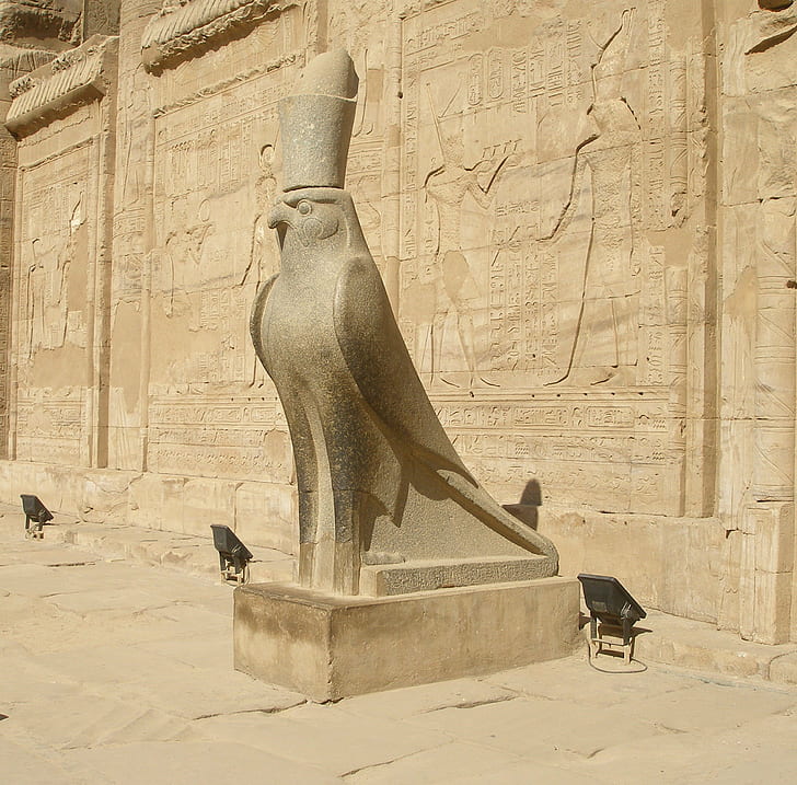 afrika egypten forntida arkitektur horus gudom, HD tapet