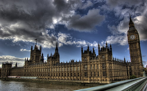 London, Big Ben, thames, big ben, london, hdr, HD tapet HD wallpaper