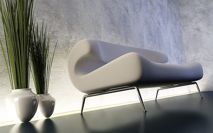 Sofa, interior, design, living, HD wallpaper