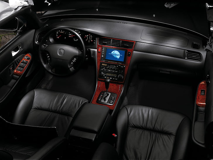gray Acura steering wheel, acura, 35rl, salon, interior, steering wheel, speedometer, HD wallpaper